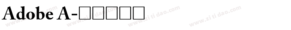 Adobe A字体转换